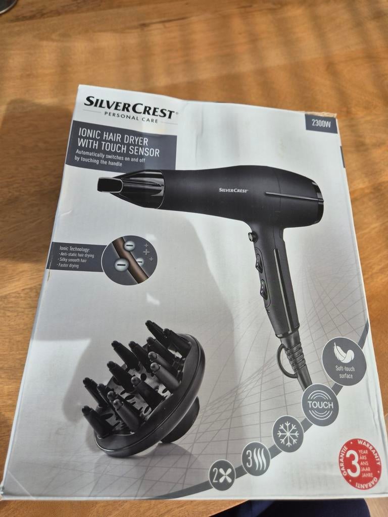 SilverCrest Ionische Föhn met Touch Sensor 2300W, Sieraden, Tassen en Uiterlijk, Uiterlijk | Haarverzorging, Nieuw, Föhn of Haardroger