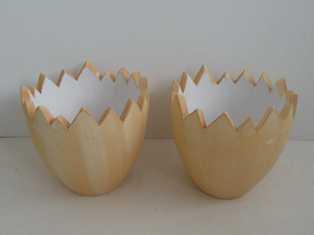 Bakjes in de vorm van eierdoppen. Voor planten of paaseitjes, Diversen, Pasen, Ophalen of Verzenden, Zo goed als nieuw