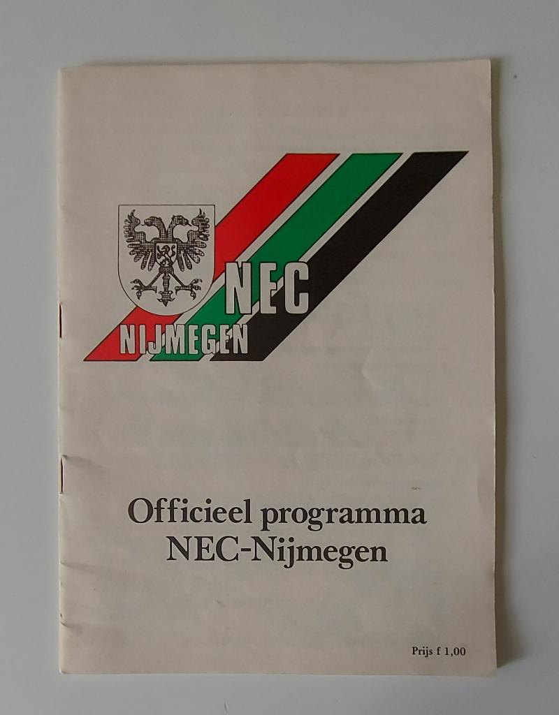 Programma-boekje NEC Nijmegen - Feyenoord 1983, Verzamelen, Verzenden, Gebruikt, Feyenoord, Boek of Tijdschrift