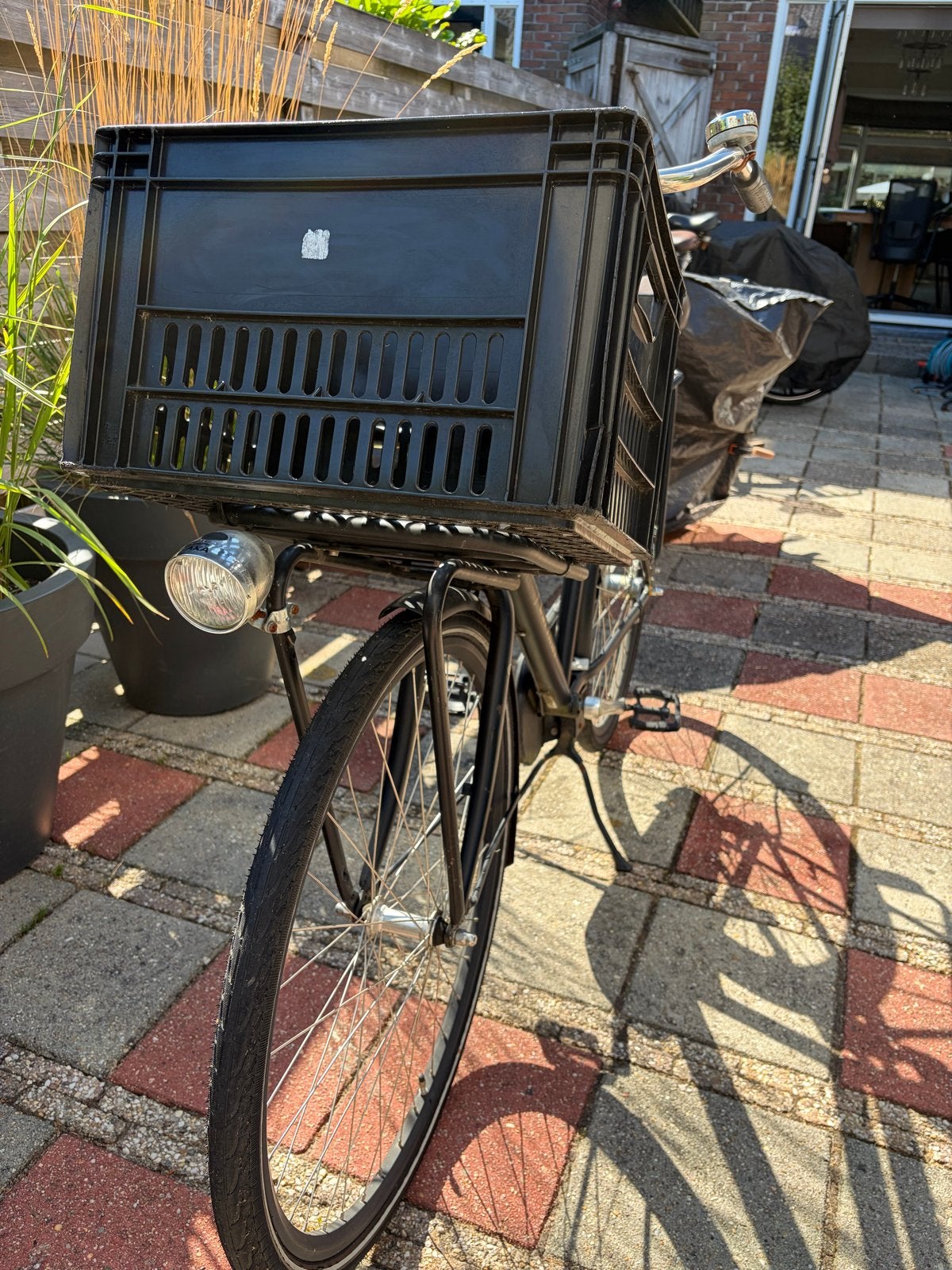 Cortina U4 Transportfiets Zwart 50 cm 28 inch, Terugtraprem, Gebruikt, Versnellingen, 50 tot 53 cm