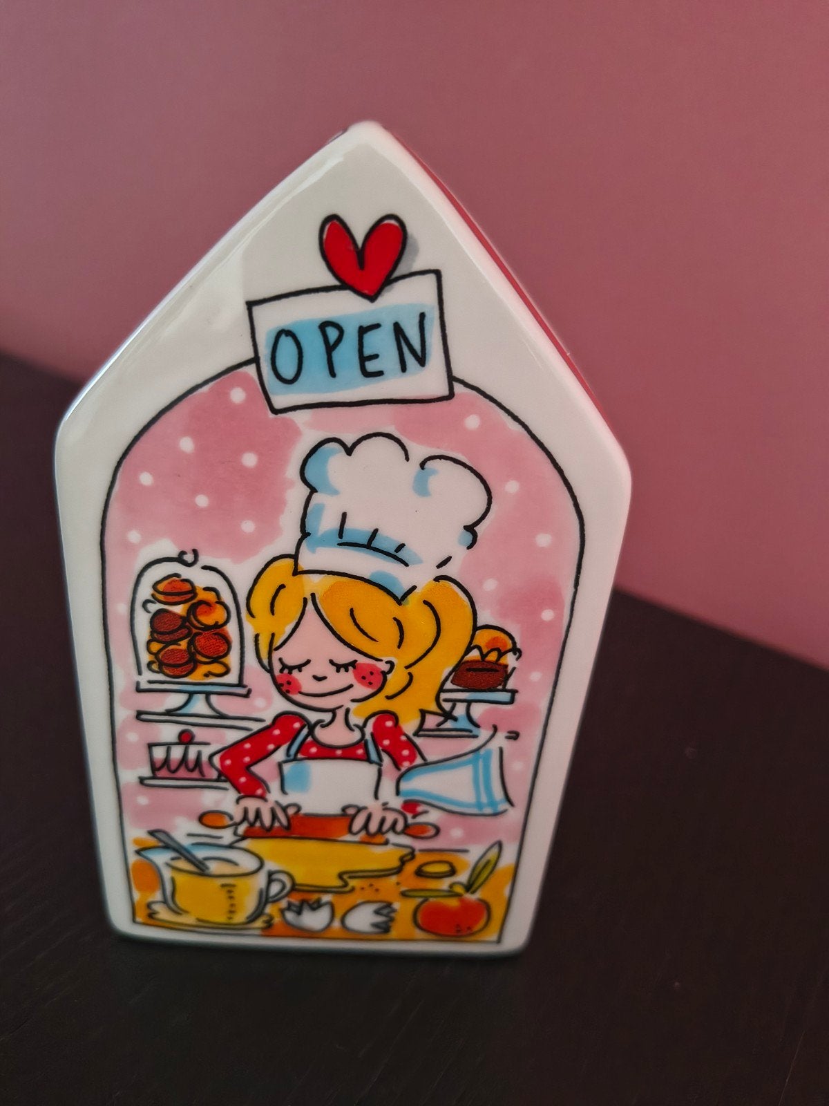 blond Amsterdam Leuke spaarpot in de vorm van een bakkerij, Ophalen of Verzenden, Zo goed als nieuw, Steen, Aardewerk of Keramiek