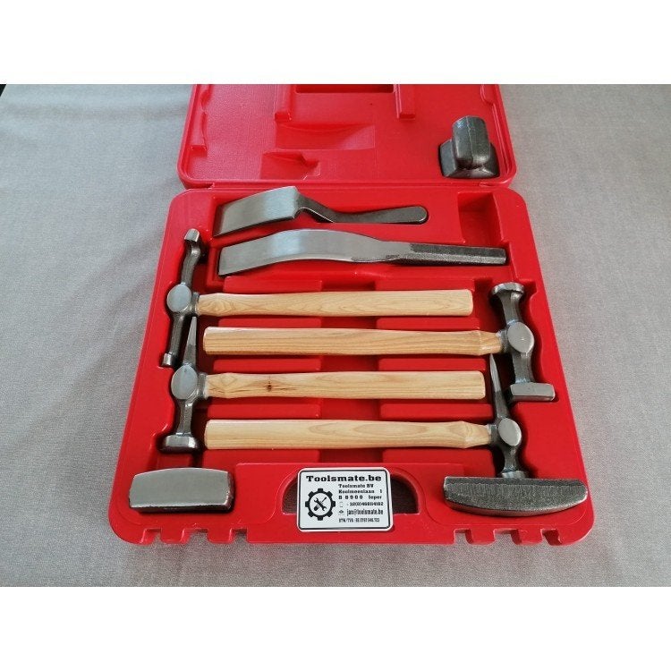 Uitdeuk hamer set met tassen slapper en uitdeuklepel, Auto diversen, Autogereedschap, Nieuw, Ophalen of Verzenden