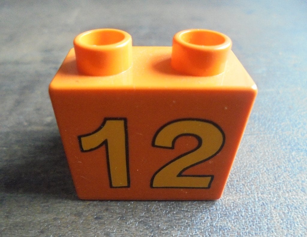 Lego Duplo Brick 2x2x1,5 Slope 45 (zie foto's), Ophalen of Verzenden, Gebruikt, Losse stenen, Duplo