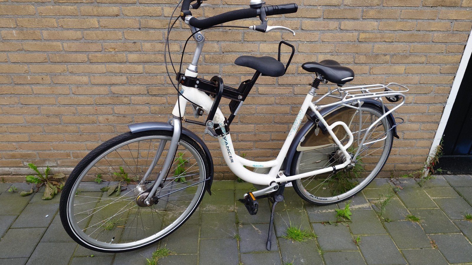 Damesfiets Avancer met kinderzitje, Velgrem, Ophalen, Overige merken, 53 tot 56 cm