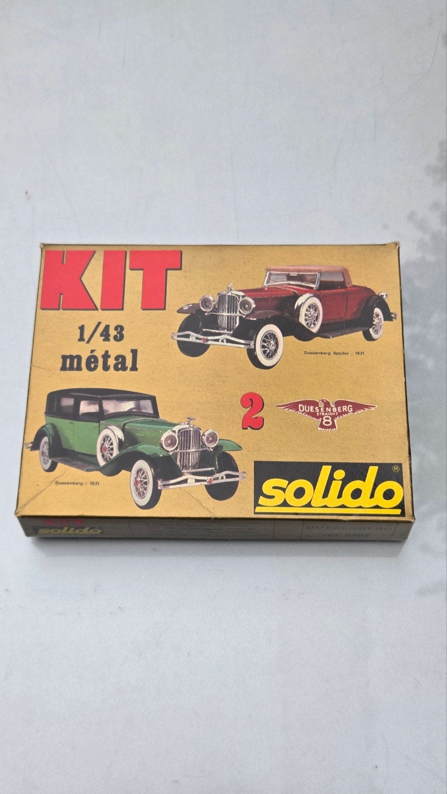 Oude Solido 1:43 Duesenberg model kit modelauto 5403, Ophalen of Verzenden, Gebruikt, Auto, Solido