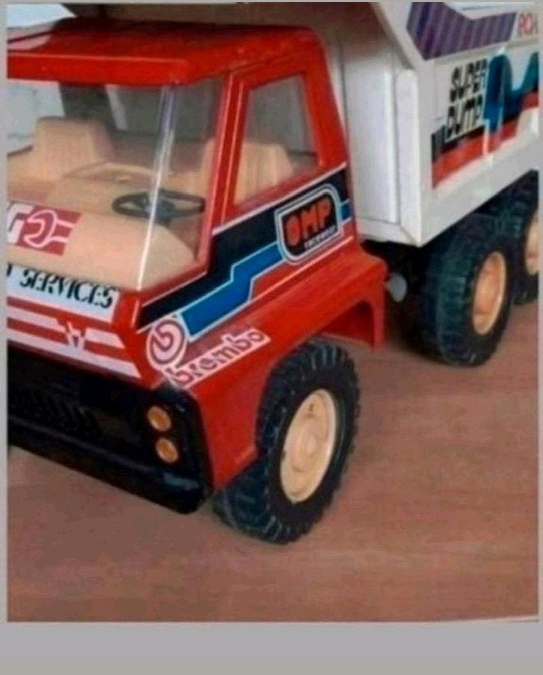 Vintage Metalen Vrachtwagen 60 cm lengte, 30 cm hoogte, Ophalen of Verzenden, Bus of Vrachtwagen, Overige merken
