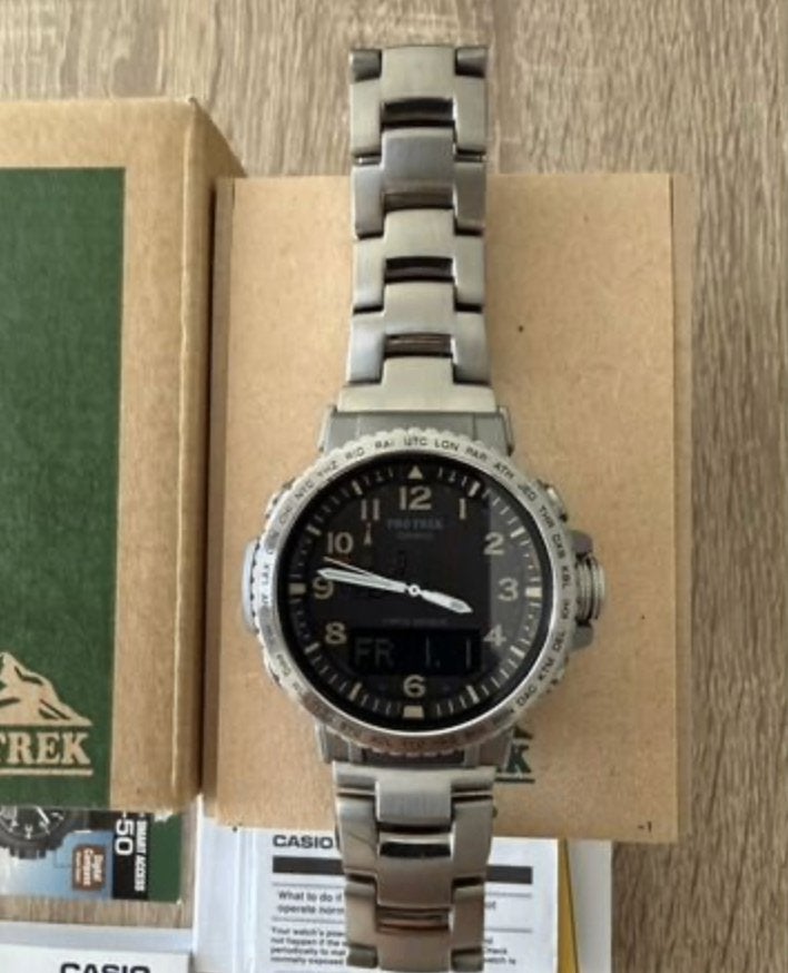 Casio Pro Trek PRW-50T, Polshorloge, Overige materialen, Ophalen of Verzenden, Zo goed als nieuw