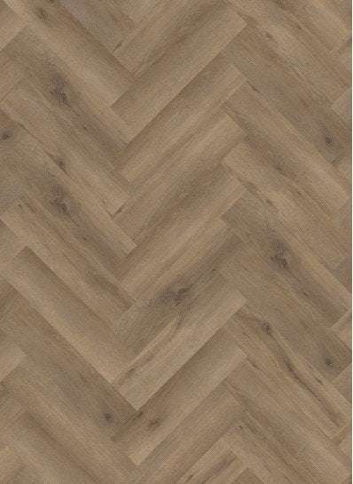 Gelasta Artline Visgraat PVC – compleet gelegd €60,- per m², Bruin, Nieuw, Ophalen of Verzenden, 25 tot 50 m²