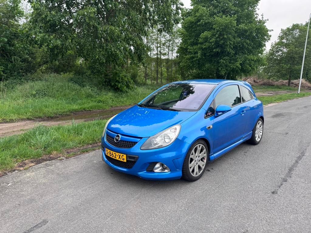 Opel Corsa 1.6 OPC 2009 Blauw NIEUWE APK!!, Stof, Blauw, Handgeschakeld, Particulier