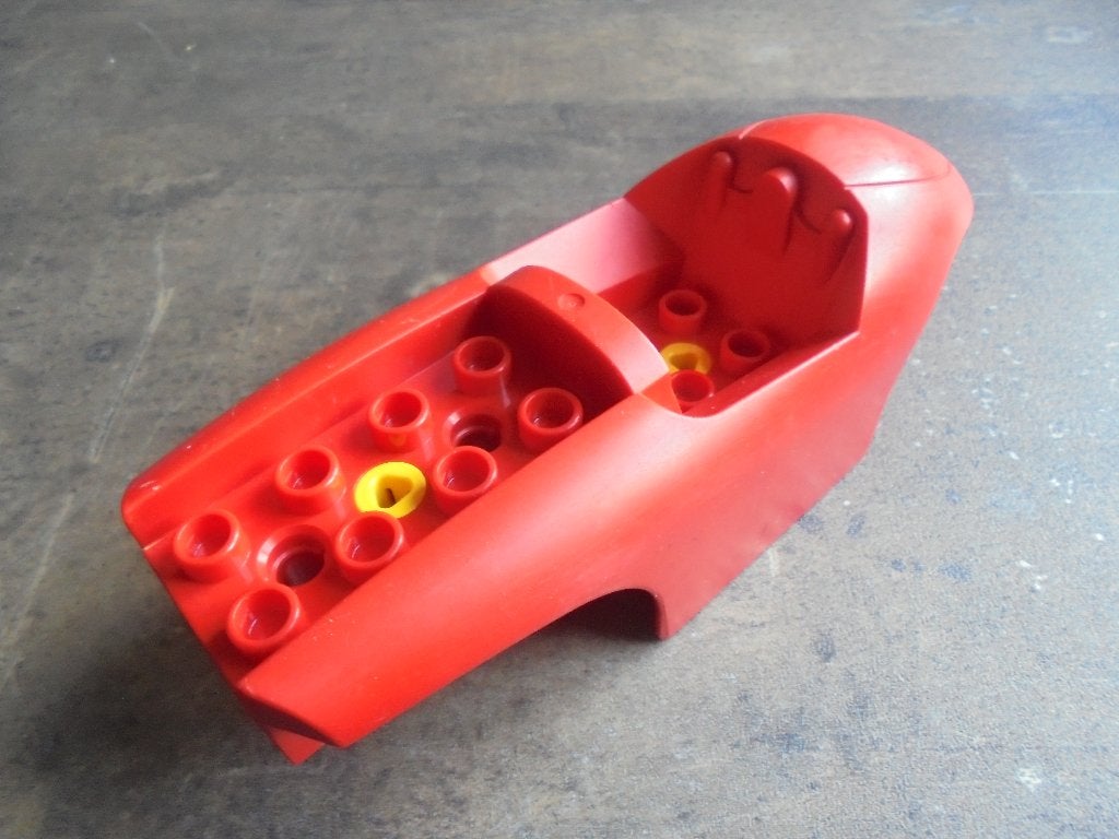 Lego Duplo Toolo Racer Body 4x2 Studs in Back (zie foto's), Gebruikt, Ophalen of Verzenden, Duplo, Losse stenen