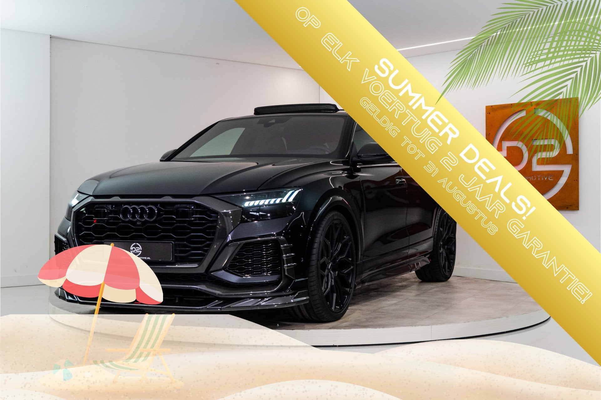 Audi RS Q8 4.0 TFSI RSQ8 Quattro 600PK | Urban Bodykit | Car, Auto's, 12 maanden, Gebruikt, Zwart, Bedrijf