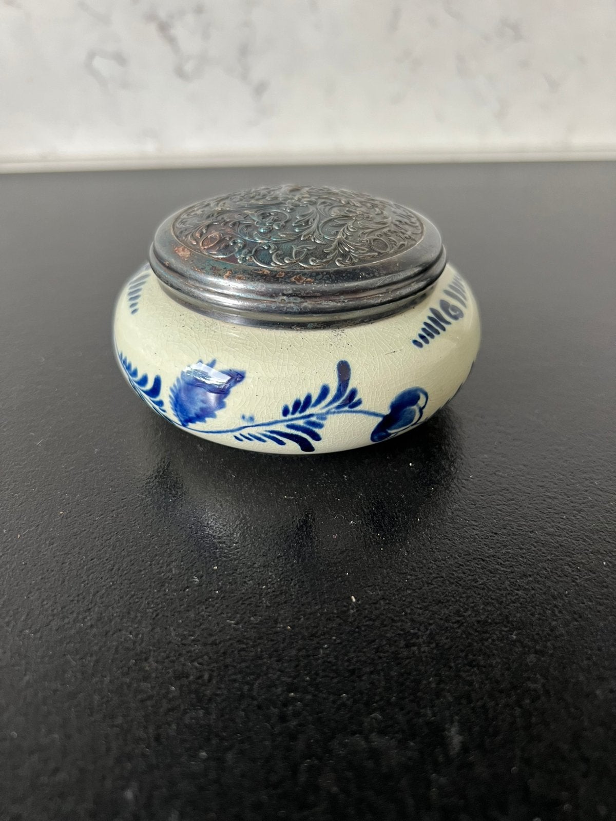 Schaaltje Delft Blauw met deksel., Ophalen of Verzenden