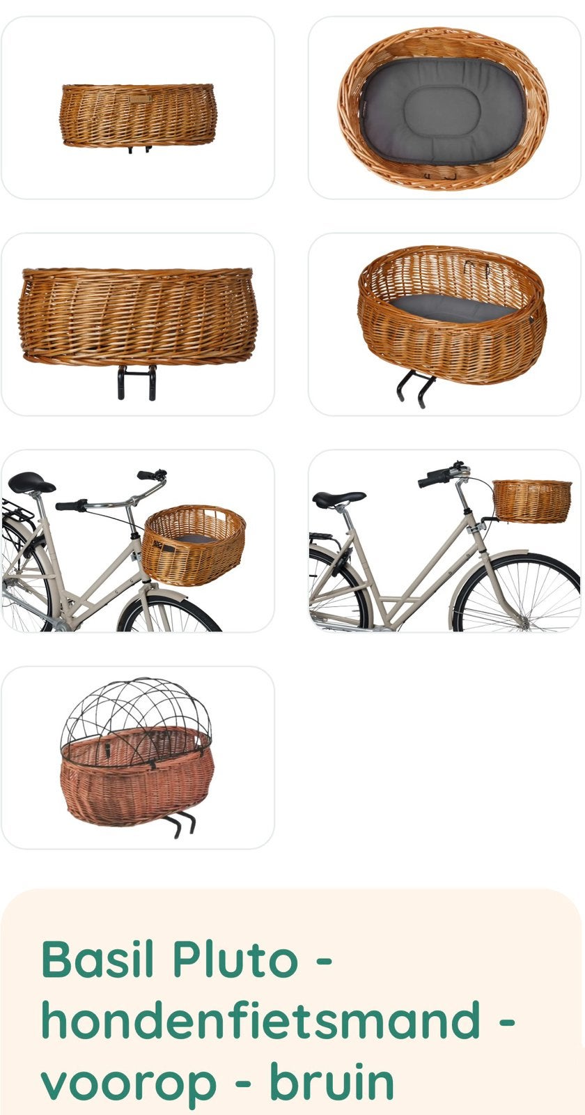 Basil Pluto EDO hondenfietsmand voorop de fiets, Ophalen, Nieuw