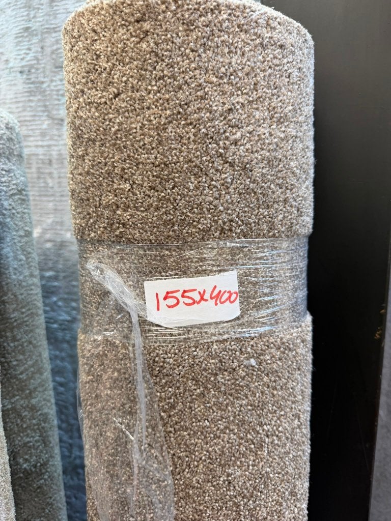 Vloerkleed bruin grijs 155x400, Ophalen, Grijs, 150 tot 200 cm, Rechthoekig