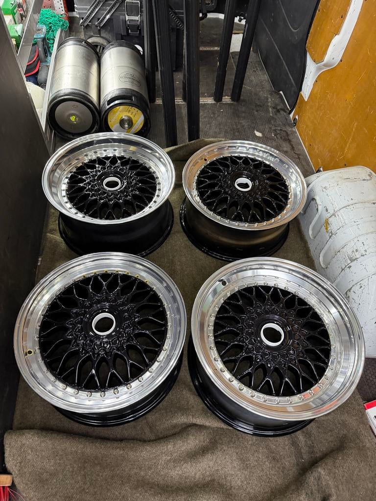 Aftermarket BBS Velgen 5x100 - 7.5J ET30 / 8.5J ET35, Auto-onderdelen, Banden en Velgen, Ophalen, Gereviseerd, 17 inch, Velg(en)