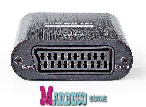 HDMI converter, Omvormer, HDMI Input, Scart Female output, Nedis, Nieuw, Info@marbeco.nl, Ophalen of Verzenden