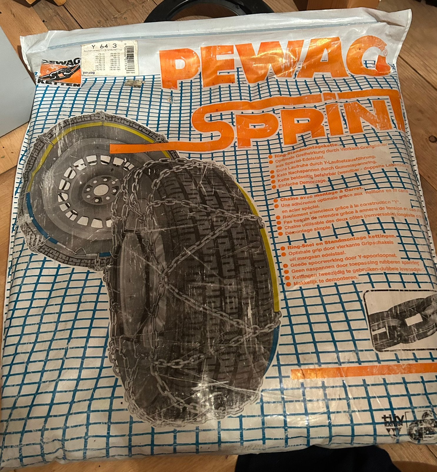 Pewag Sprint sneeuwketting Y 64 3-diverse kleine bandenmaten, Ophalen, Gebruikt