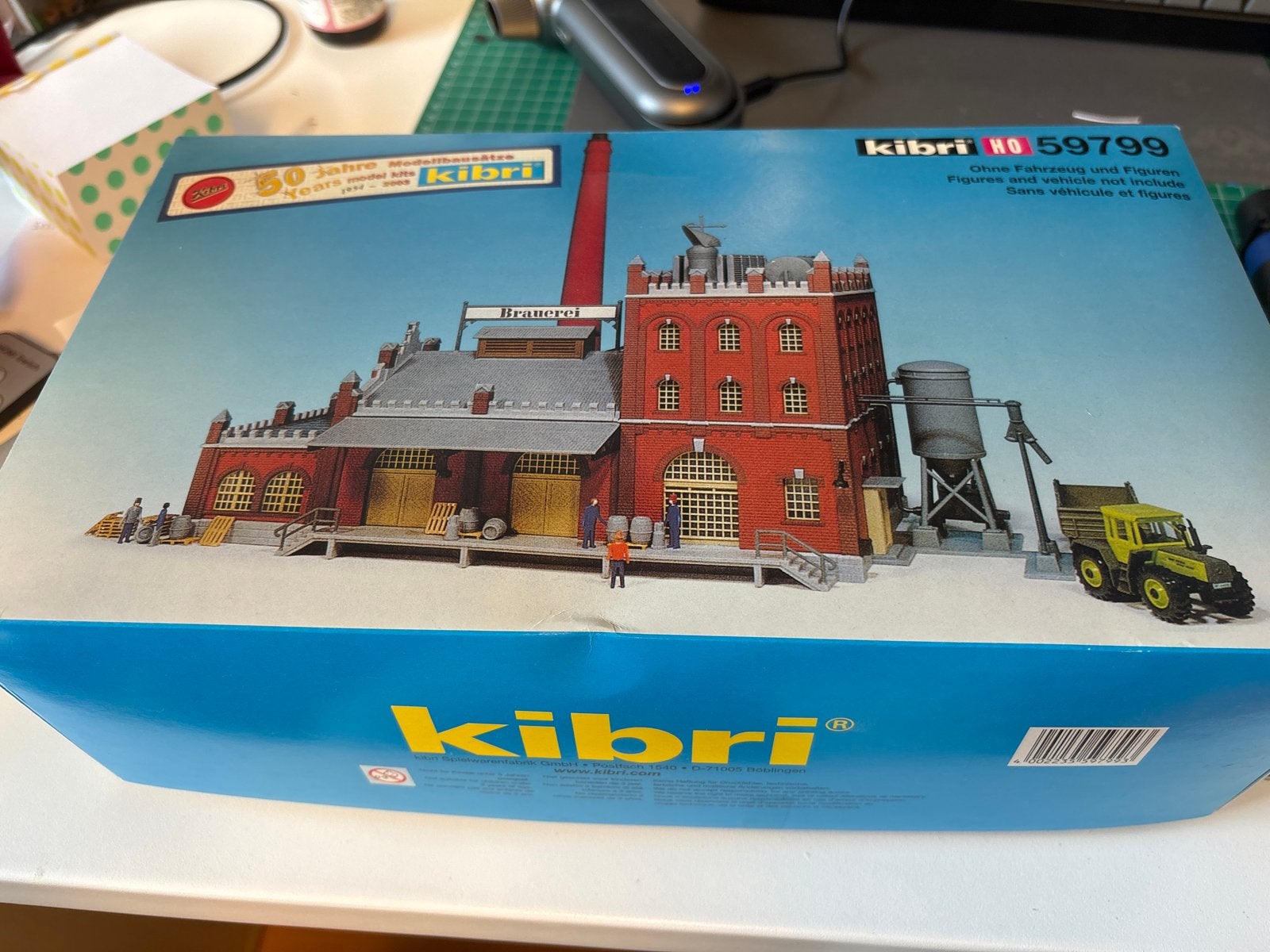 Kibri HO 59799 Brouwerij Modelbouwkit, Overige merken, Gelijkstroom of Wisselstroom, Brug, Tunnel of Gebouw, Ophalen of Verzenden