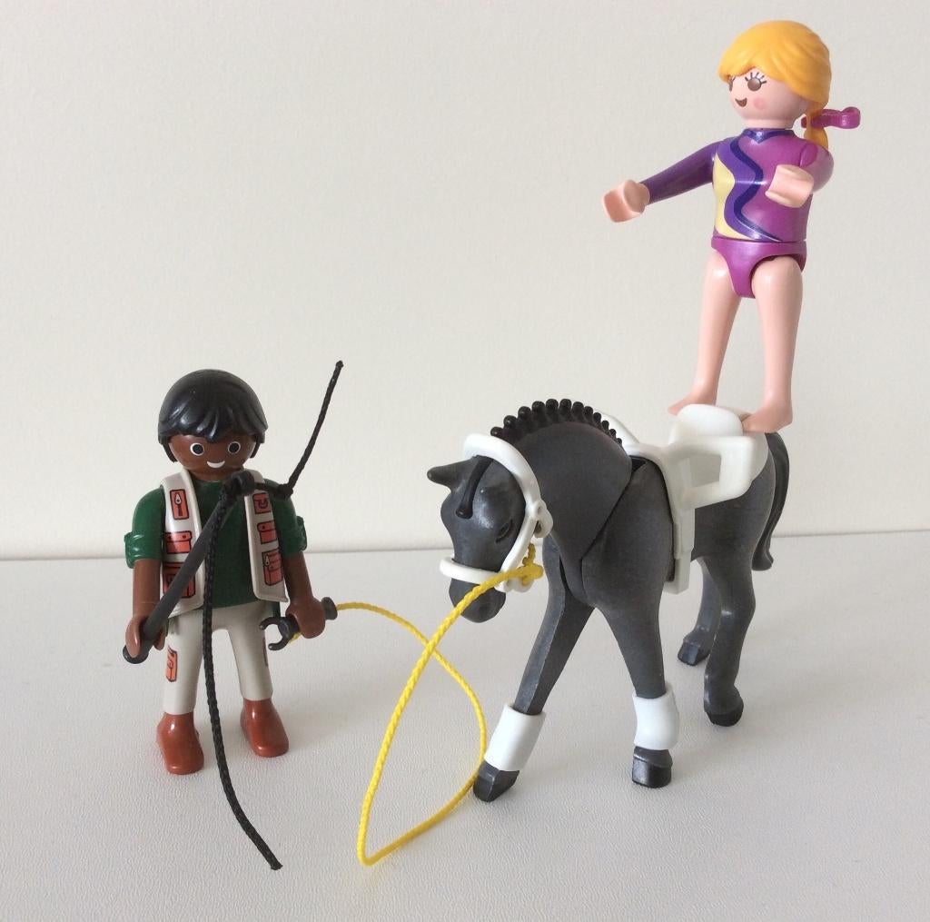 playmobil 5229 training op paard voor circus (pakket post), Ophalen of Verzenden, Gebruikt, Complete set