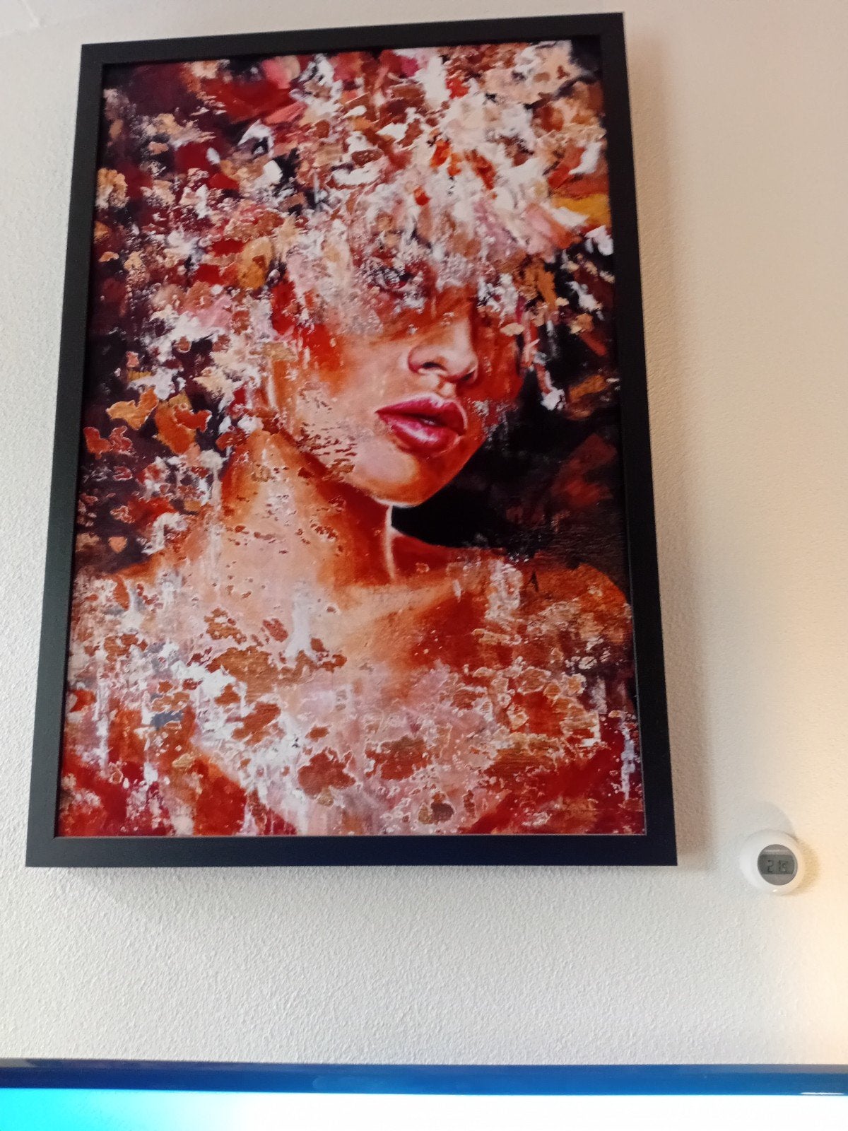Groot schilderij van vrouw, 2x1 meter, Peerz winkel, Antiek en Kunst, Kunst | Schilderijen | Modern, Ophalen