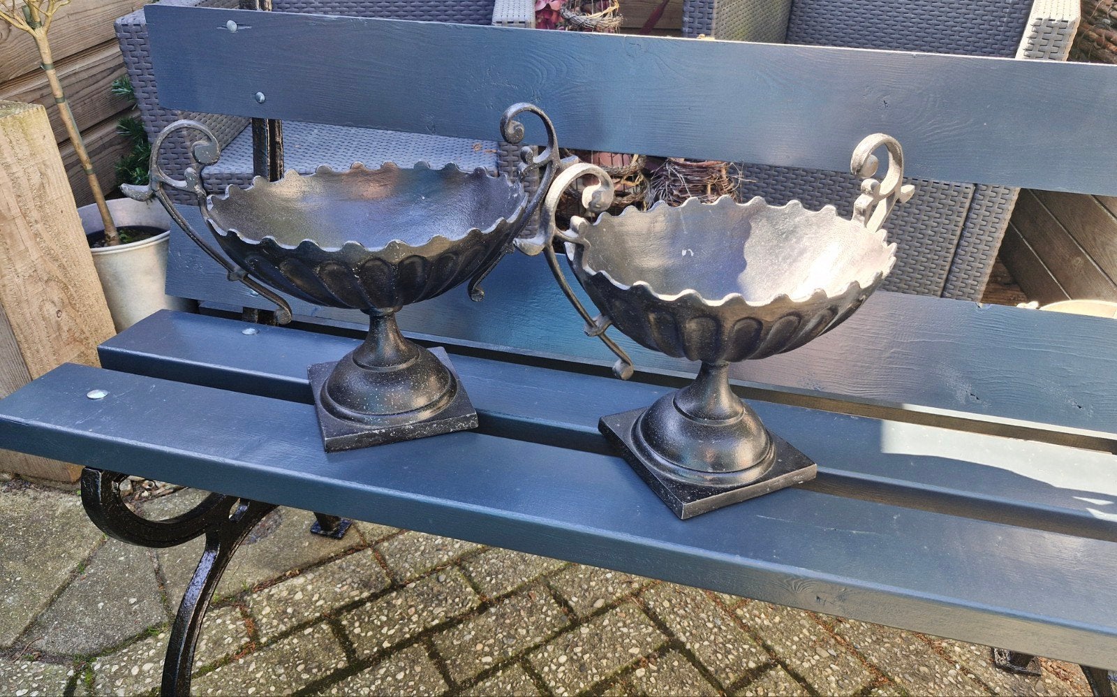 2 leuke gave tuinvazen in zeer goede staat, Tuin en Terras, Tuinvazen, Ophalen of Verzenden, Zo goed als nieuw