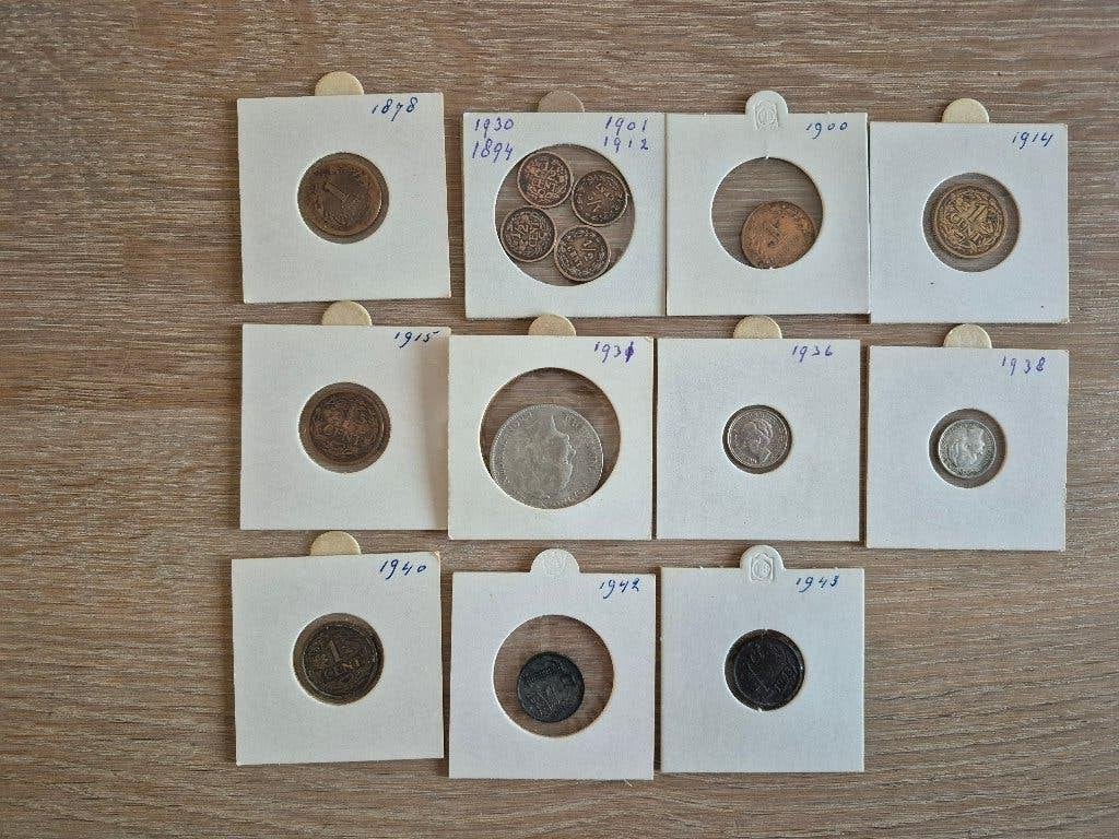 Kleine verzameling Nederlandse munten, Ophalen of Verzenden, Koningin Wilhelmina, Overige waardes, Losse munt