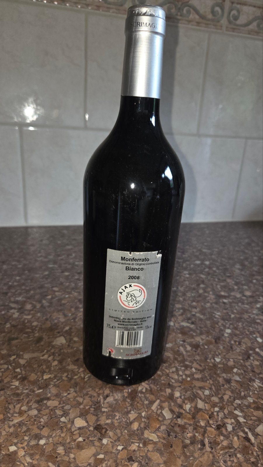 Ajax Limited Edition Witte Wijn 2008 - Monferrato Bianco, Ophalen, Nieuw, Italië, Witte wijn