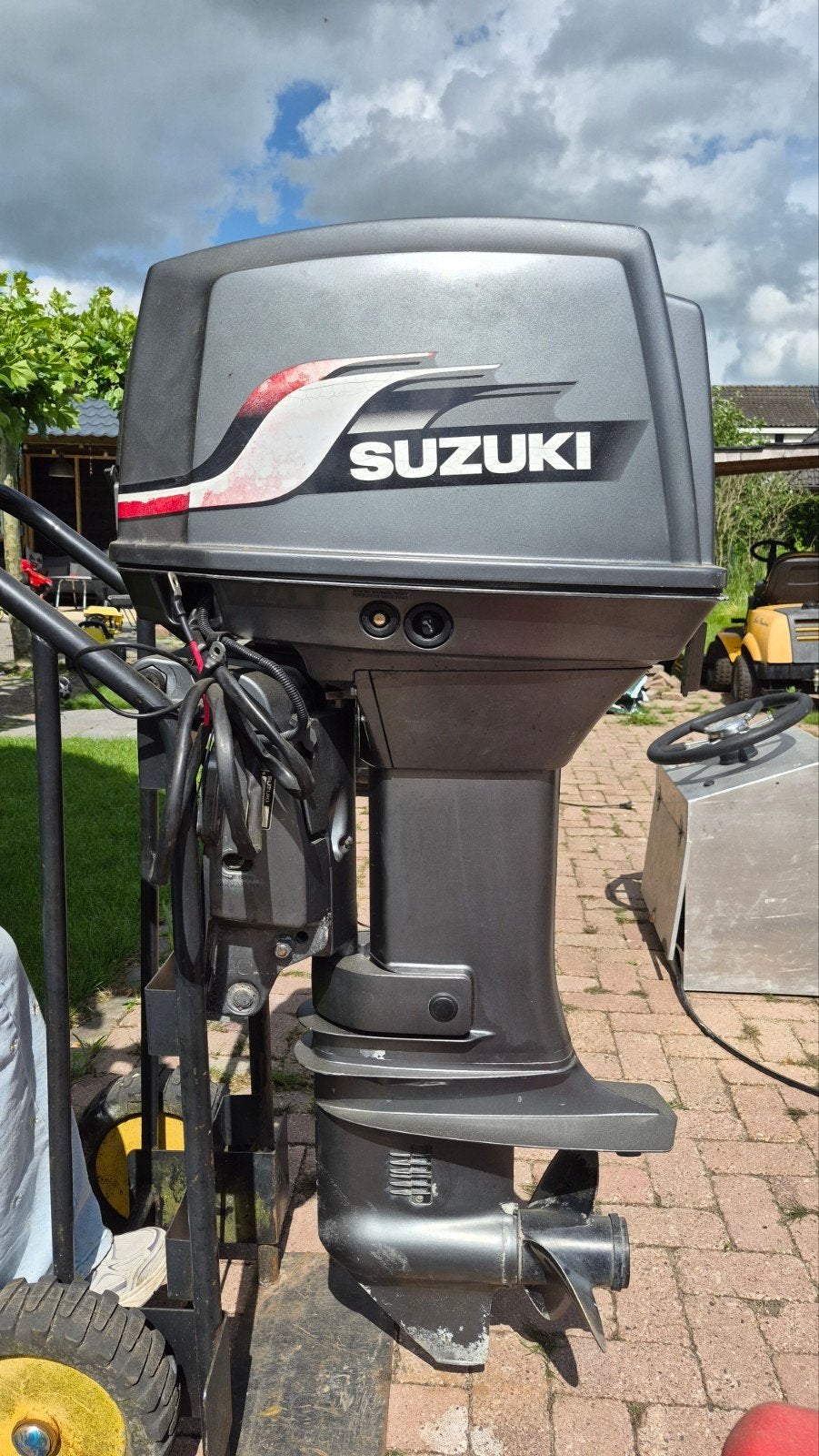 Waterland 640 met Suzuki 65pk autolube powertrim, Afdekzeil, Buitenboordmotor, Waterland, Ophalen of Verzenden