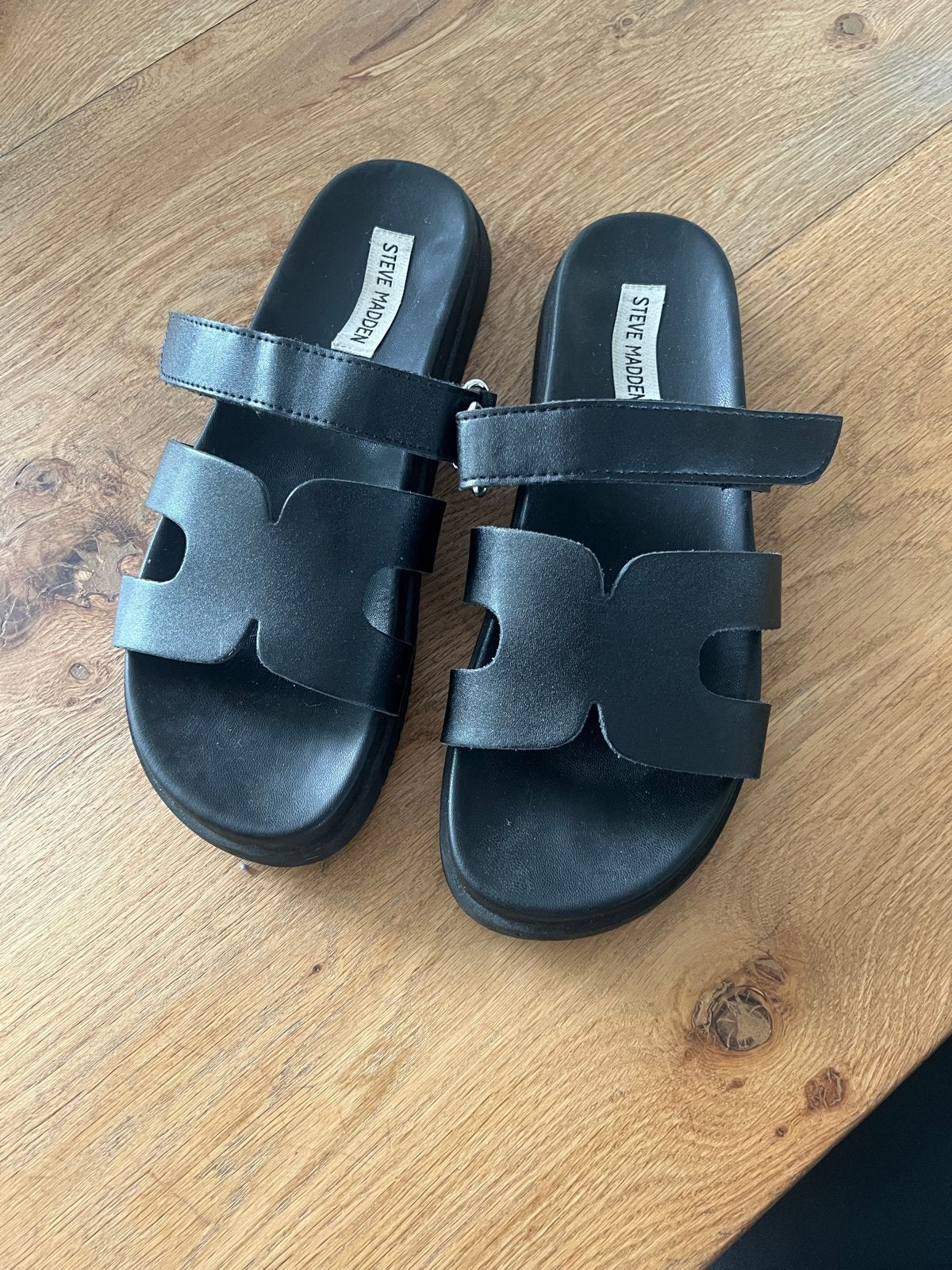 Steve Madden sandalen, zwart, maat 40, Kleding | Dames, Schoenen, Ophalen of Verzenden, Gedragen, Zwart, Sandalen of Muiltjes