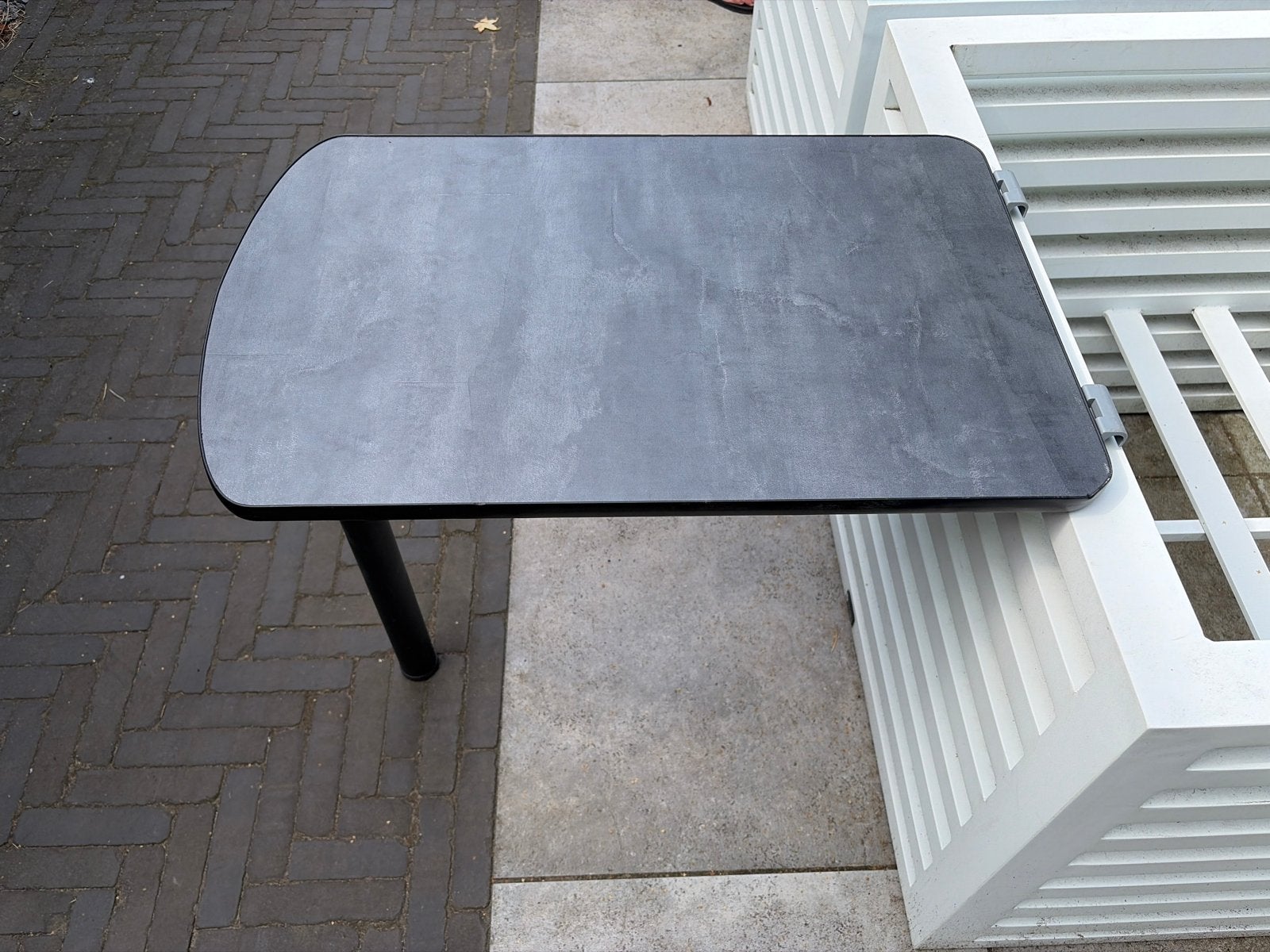 Inklapbare campertafel - 70x45 cm - Railbevestiging, Caravans en Kamperen, Caravan accessoires, Ophalen, Zo goed als nieuw