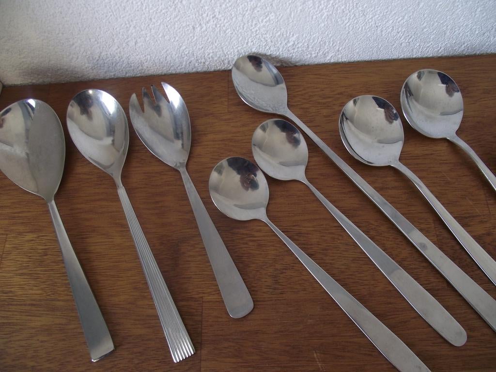 14 divers opscheplepels slacouvert rijstlepel 20-30 cm p st, Antiek en Kunst, Ophalen of Verzenden