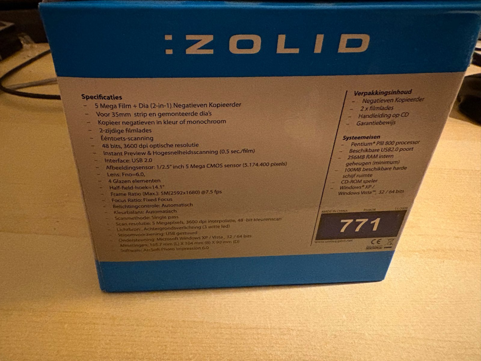 Zolid Negatieven Kopieerder - 5MP Film & Dia Scanner, Ophalen of Verzenden, Zo goed als nieuw
