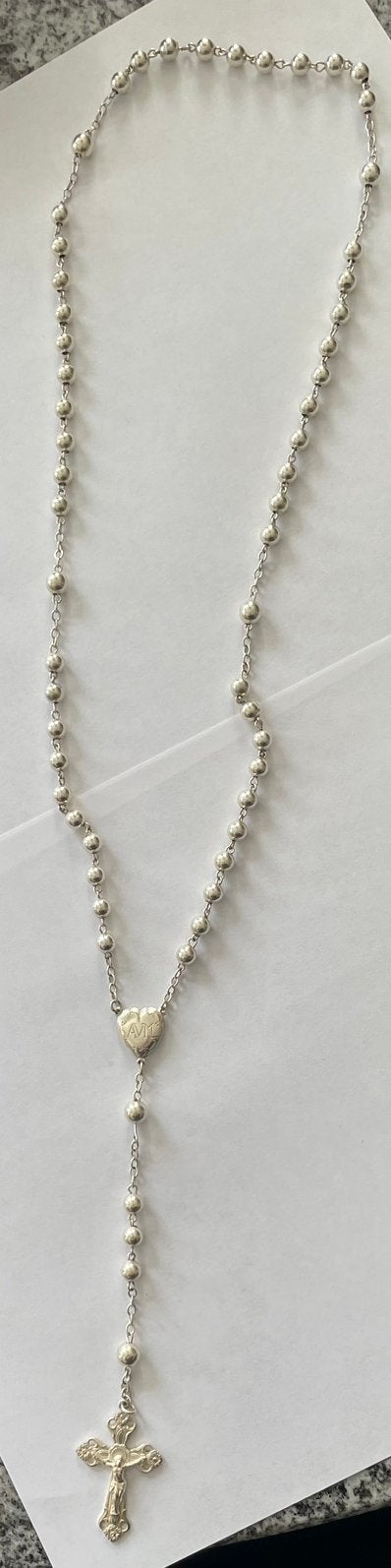 Rozenkrans zilver, Ophalen of Verzenden, Gebruikt, Zilver, Zilver