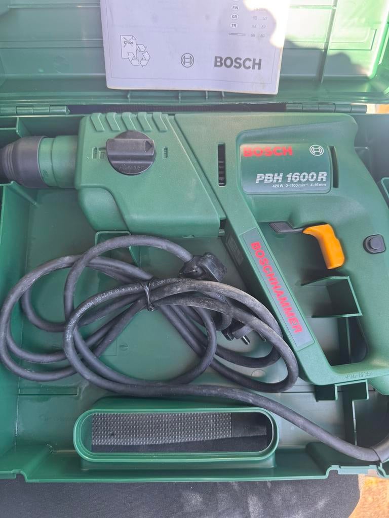 Bosch pbh 1600r klopboor op stroom, Ophalen, Zo goed als nieuw, Boormachine