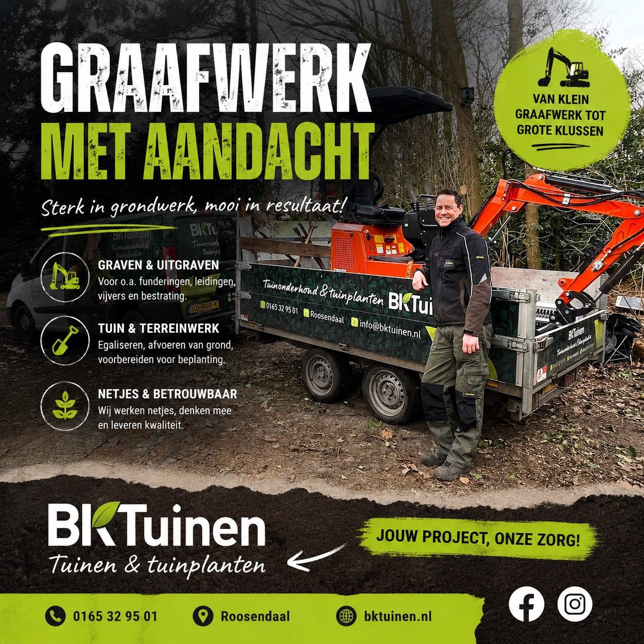 Graafwerkzaamheden, Ophalen, Nieuw