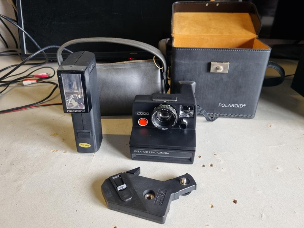 Polaroid Land Camera 2000 met accessoires, Ophalen of Verzenden, Gebruikt, Polaroid, Polaroid