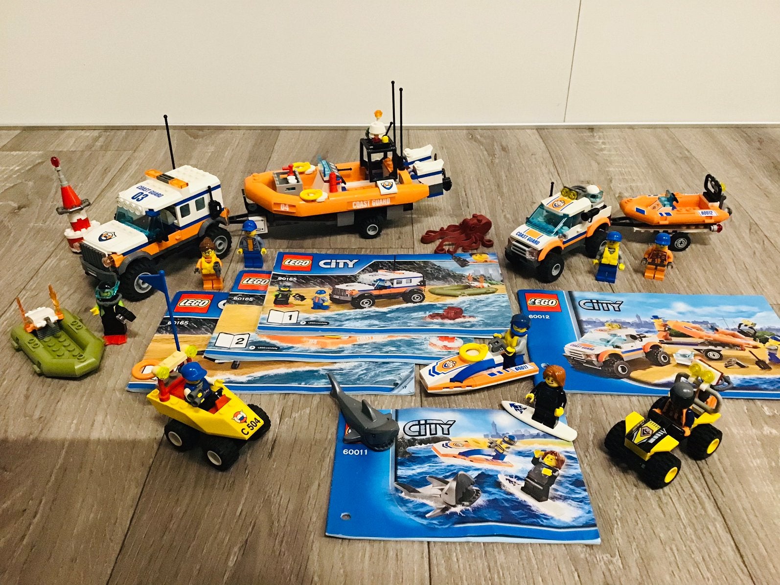 LEGO city coast guard, 5 sets, compleet en ZGAN. Ook los., City, Compleet, Lego, Ophalen of Verzenden