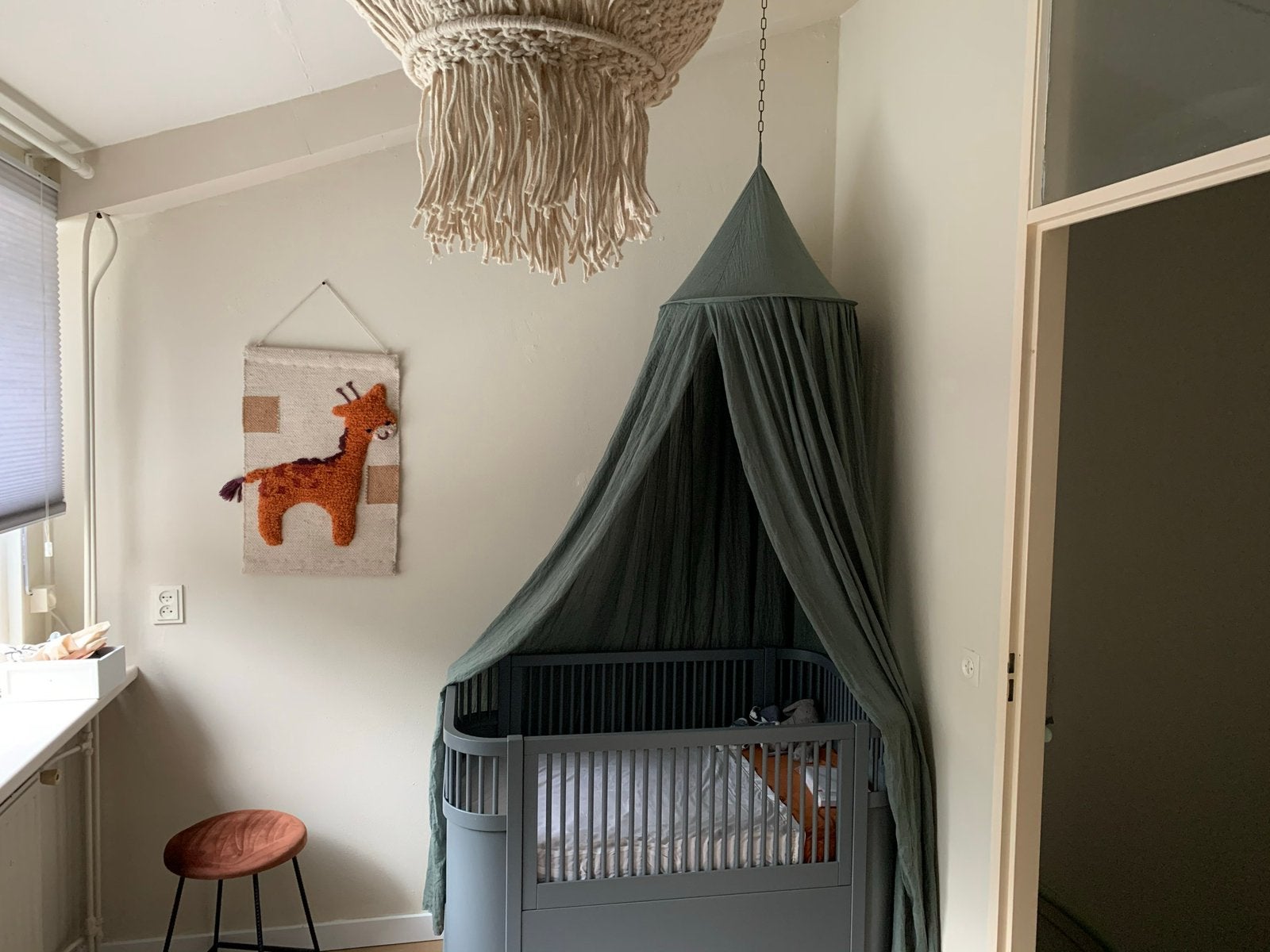 Sebra bed baby & junior – forest lake blue, Ophalen, Gebruikt, Ledikant