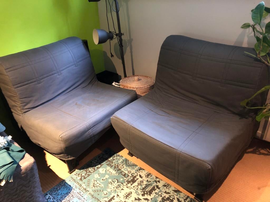 Gratis slaapbank ikea, Ophalen, Gebruikt, Eenpersoons, Blauw