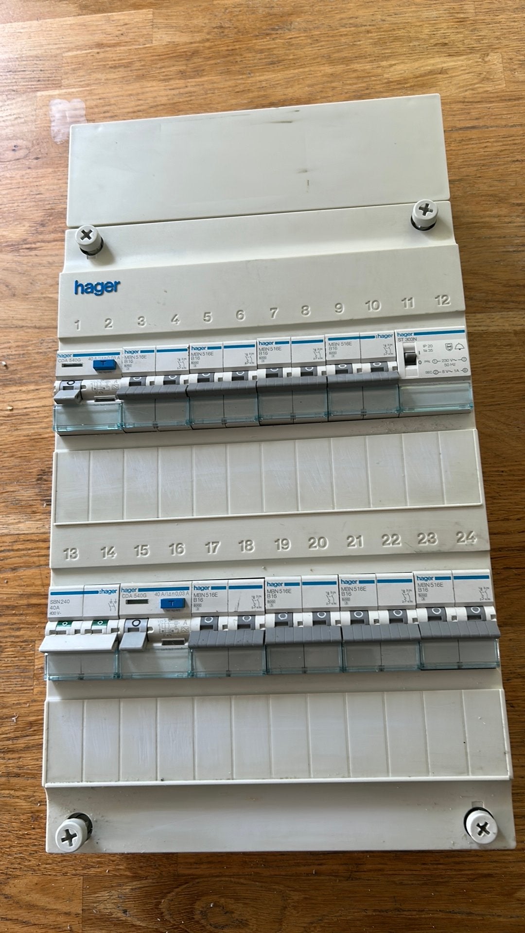 HAGER groepenkast 1 fase, Ophalen of Verzenden, Gebruikt, Overige typen