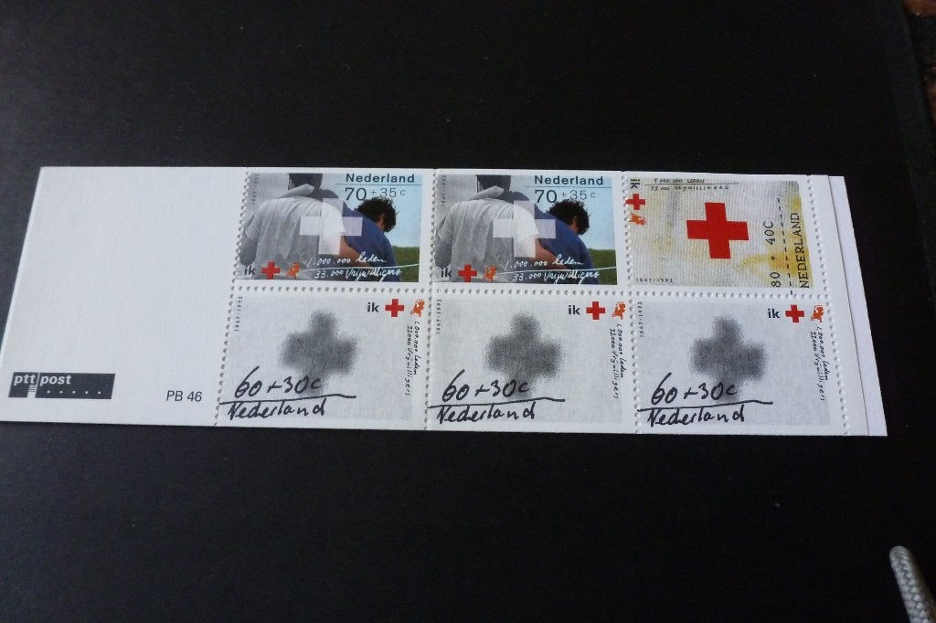 Blok van 6 rode Kruis - ouderen- 70 /80 cent  1992 postfris, Postzegels en Munten, Postzegels | Nederland, Ophalen of Verzenden