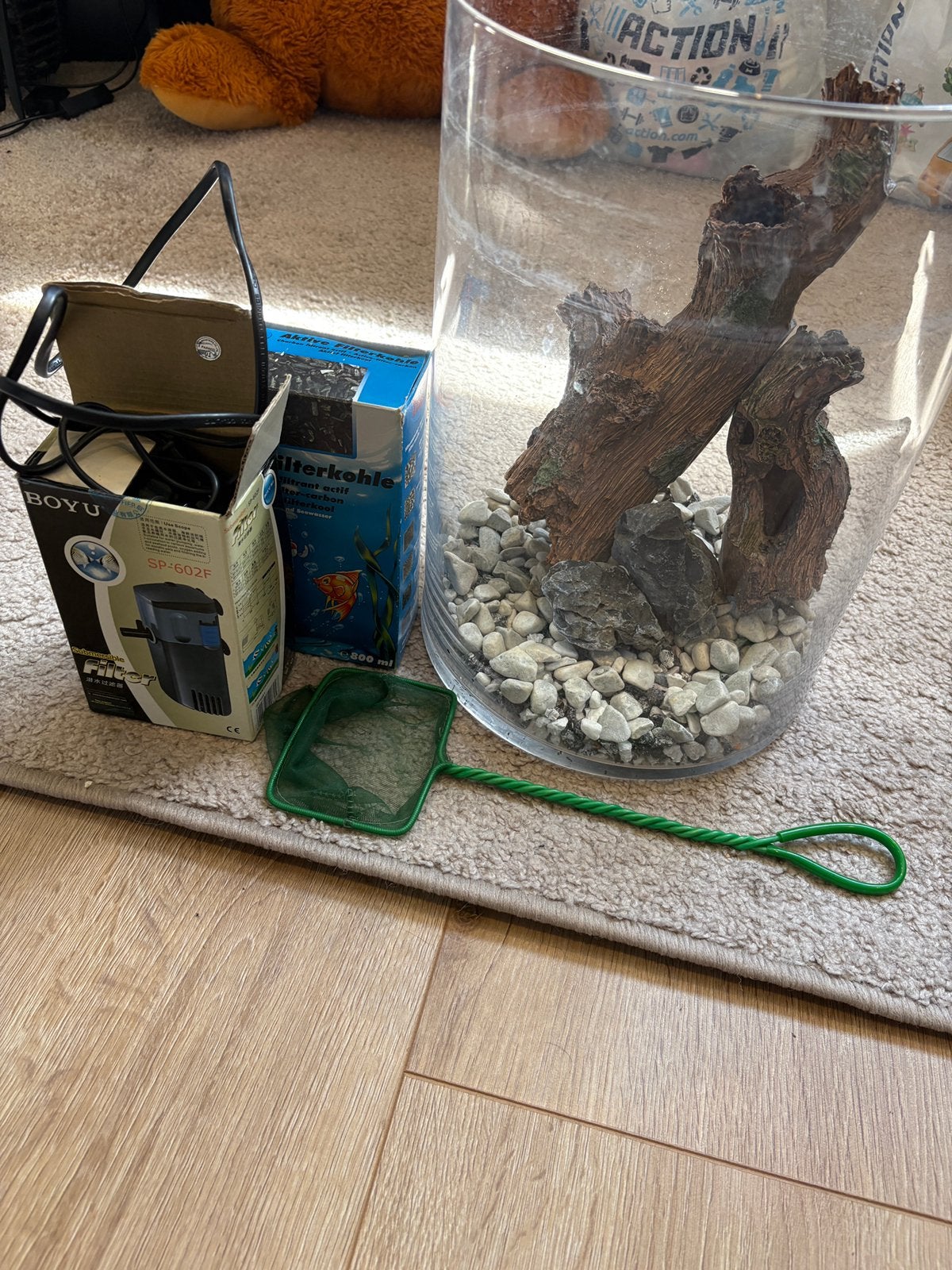 Aquarium benodigdheden (starters pakket), Ophalen, Zo goed als nieuw