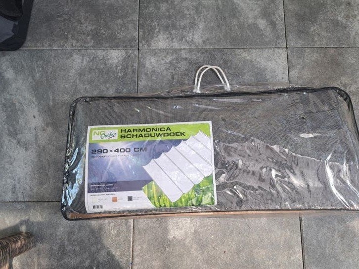 Harmonica schaduwdoek NIEUW antraciet, Ophalen, Nieuw, Kweeklamp