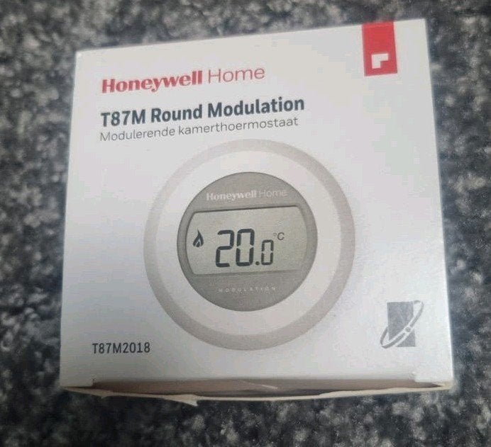 Honeywell Home T87M Round Modulatie Kamerthermostaat, Doe-het-zelf en Verbouw, Ophalen of Verzenden, Slimme thermostaat, Nieuw