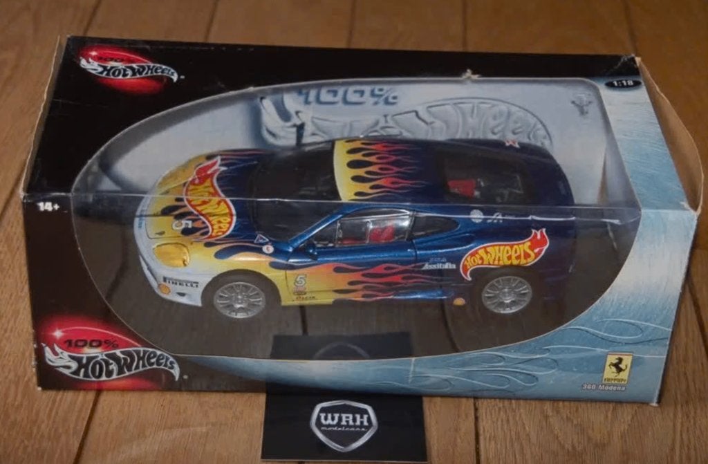 1:18 FERRARI 360 CHALLENGE HOTWHEELS livery in doos WRH, Hobby en Vrije tijd, Verzenden, Zo goed als nieuw, Auto, Hot Wheels