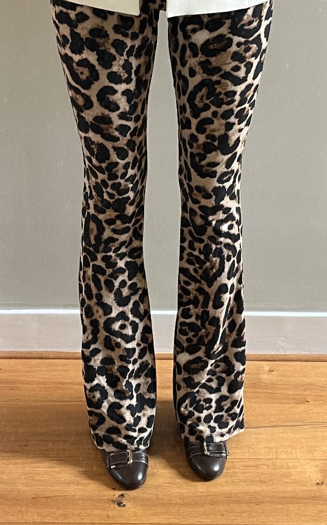 Loavies broek tijgerprint XS, Bruin, Ophalen of Verzenden, Maat 34 (XS) of kleiner, Lang