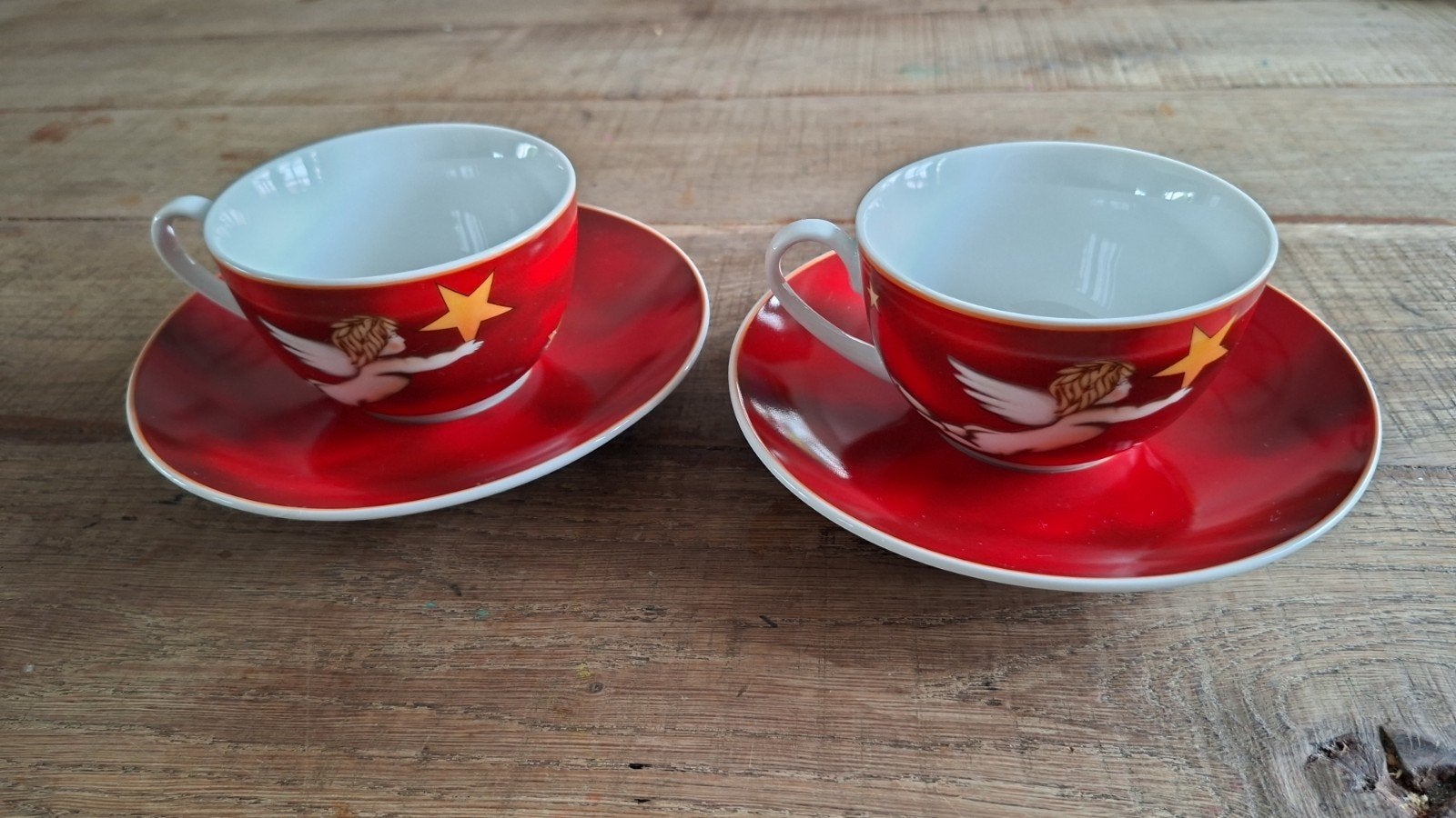R&B Flirt Angelino Kop Schotel Set 2 Rood, Ophalen of Verzenden