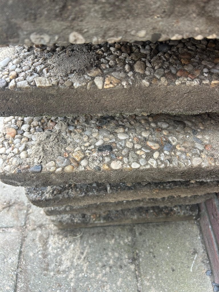 Grindtegels, Ophalen, Gebruikt, 10 m² of meer, Beton