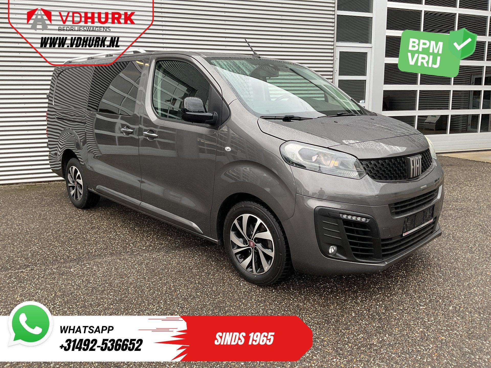 Fiat Scudo 2.0 MJ 180 pk Aut. DC Dubbel Cabine Xenon/ 2x Sch, Stof, Gebruikt, 4 cilinders, Bedrijf