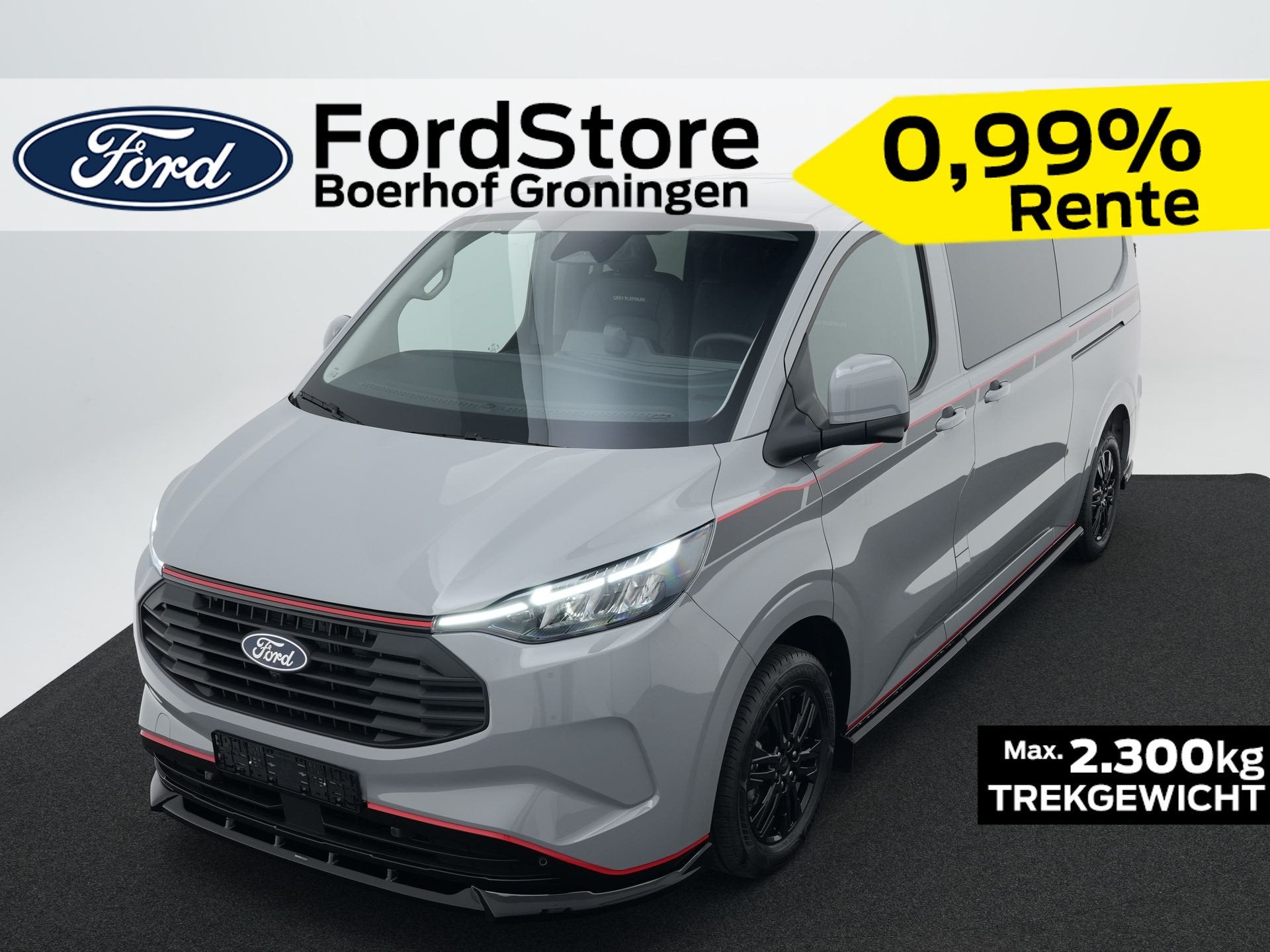 Ford Transit Custom 320 2.5 PHEV L2H1 Grey Platinum DC | 360